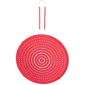 Baumalu - Couvercle anti projections silicone rouge - 50x32 cm T.U pas cher