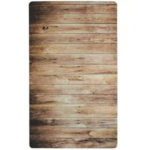 The Deco Factory Tapis de Cuisine Imprimé Bois, 45cm x 75cm, Marron