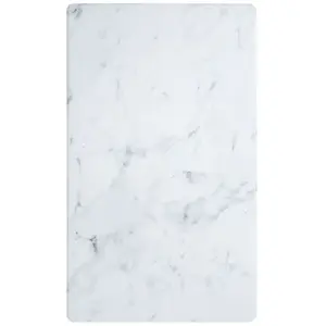 The Deco Factory Tapis de Cuisine Imprimé, 45cm x 75cm, Blanc pas cher