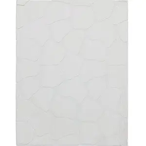 THE DECO FACTORY Seventy - tapis à relief blanc extra-doux 190x290 pas cher