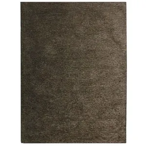 THEDECOFACTORY Tapis - THE DECO FACTORY - Vintage - 190 x 290 cm - Taupe Foncé - Rectangulaire pas cher