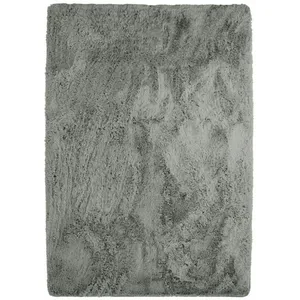 The Deco Factory Tapis lavable à base fine et souple extra doux gris clair 190x290