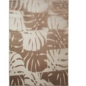 Urbano effect - tapis de salon scandinave moderne doux marron 190x290