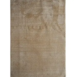 THEDECOFACTORY HORIZON UNI - Tapis contemporain en polyester or 160x240 pas cher