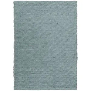 The Deco Factory Tapis artisanal en jute et coton chenille gris clair 160x230 pas cher