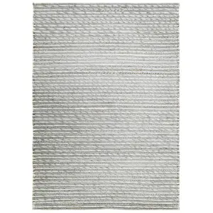The Deco Factory Tapis en laine, jute et coton tresse naturel 160x230 160 x 230 cm pas cher
