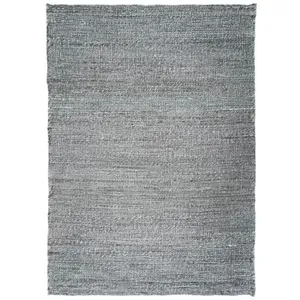 Thedecofactory - desertum - Tapis tressé en jute gris 160x230 pas cher