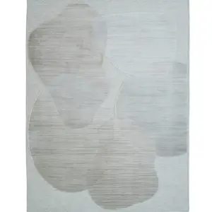 Comparateur de prix : WOLLE ART - Tapis en laine motifs contemporains rose délavé 160x230