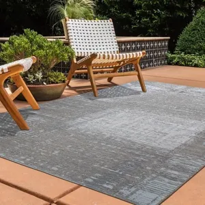 THEDECOFACTORY LAGUNA BAY - Tapis d'extérieur/intérieur motif abstrait beige 160x230 pas cher
