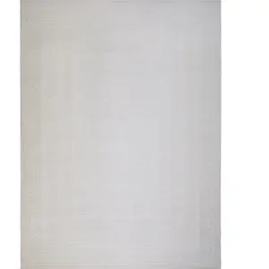 Tapis aspect jute à motif blanc ivoire 160x225 pas cher