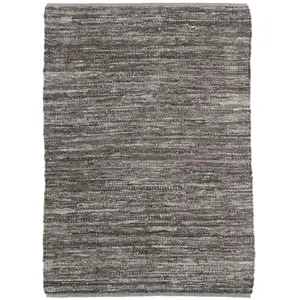 Tapis - The deco factory - Cuir tressé - 160 x 230 cm - Taupe - Moderne