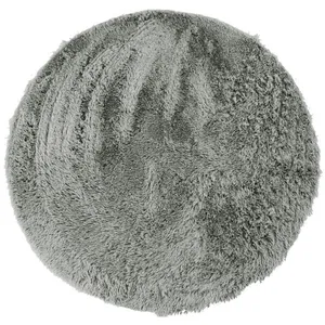 The Deco Factory Tapis lavable à base fine et souple extra doux gris clair diam.160 TU