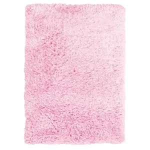 THEDECOFACTORY Authentik - Tapis tout doux fausse fourrure rose 160x230 pas cher