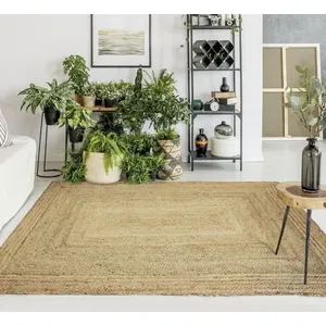 THE DECO FACTORY FULL Tapis de salon ou de chambre - Jute - Naturel - 160 x 230 cm