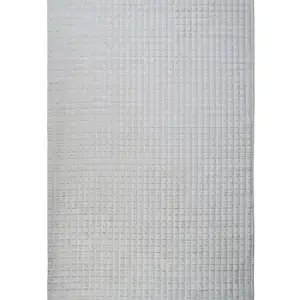 THEDECOFACTORY Tapis à relief damier extra-doux blanc 160x230 160 x 230 cm pas cher