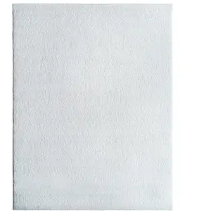 Thedecofactory NOUNOURS - Tapis en polyester blanc 160x220 pas cher