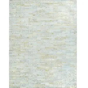 Comparateur de prix : CUIR LINES GOLD - Tapis en cuir naturel recyclé or 160x230