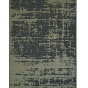Tapisserie - tapis salon abstrait moderne vert kaki 160x230