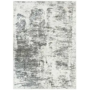 THE DECO FACTORY VESTALE BRUMES - Tapis extra-doux effet brume 120 x 170 cm Gris pas cher