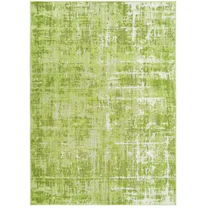The Deco Factory STELLE - Tapis effet patiné vintage Vert 120 x 170 cm