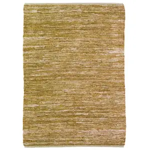 THE DECO FACTORY Tapis en cuir tressé ocre 120x170 120 x 170 cm