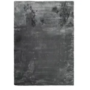 The Deco Factory Tapis imitation fourrure extra-doux gris 120x160 pas cher