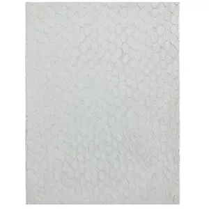 THE DECO FACTORY Seventy - tapis à relief blanc extra-doux 120x160 pas cher