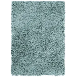 The Deco Factory Tapis tout doux fausse fourrure bleu clair 120x170 120 x 170 cm pas cher