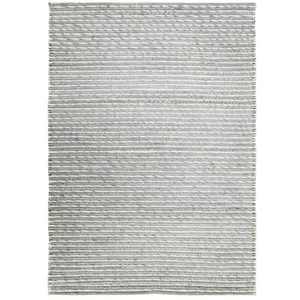 THE DECO FACTORY Tapis en laine, jute et coton tresse naturel 120x170 120 x 170 cm pas cher