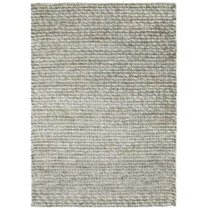 Tapis en laine et viscose beige/écru 120x170 120 x 170 cm pas cher
