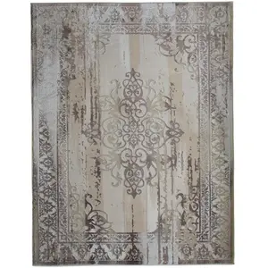 The Deco Factory GOYAVE MEDAILLON - Tapis graphique effet médaillon be... pas cher