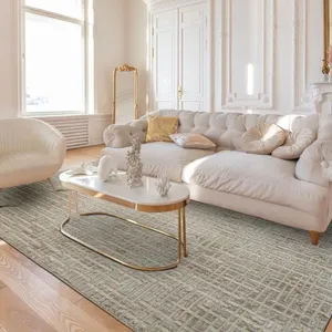 THEDECOFACTORY Goyave print - tapis moderne motif géométrique beige 120x170 pas cher