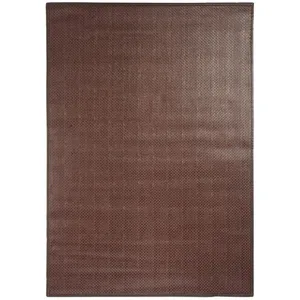 MonBeauTapis Thedecofactory - skin - Tapis en simili cuir chocolat 55x85