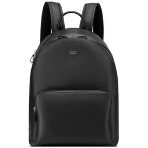 Delsey - Cuir Grainé Backpack - Sac à dos urbain Black - 24 L pas cher