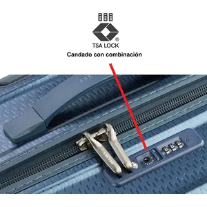 Valise cabine rigide turenne 55 cm bleu Delsey