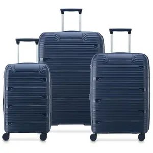 Delsey Dune Securitech - Set 3 Valises - Valise à roulettes Bleu S / M... pas cher