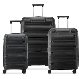 Delsey Lot 3 valises rigides dont 1 cabine Securitech Dune TSA - Noir - DUNE3 pas cher