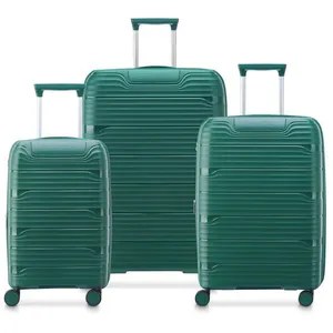 Delsey Lot 3 valises rigides dont 1 cabine Securitech Dune TSA - Vert - DUNE3 pas cher