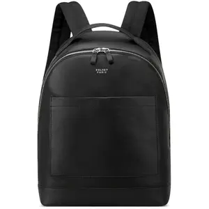 Delsey - Cuir Lisse 1-Cpt Backpack - Sac à dos urbain Black - 22 L pas cher