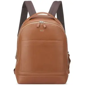 Delsey - Cuir Grainé Backpack - Sac à dos urbain Black - 22 L