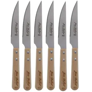 Jean dubost - coffret de 6 couteaux à steak cb10a79se15311 - CB10A79SE15311 pas cher