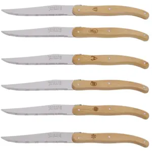 Jean dubost - coffret de 6 couteaux à steak l0060015d80175 - L0060015D80175 pas cher
