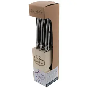 Bloc de 6 couteaux laguiole inox pas cher