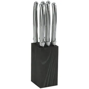 Laguiole Jean Dubost 5/17572 Set de 6 Couteaux Steak Tout Inox pas cher
