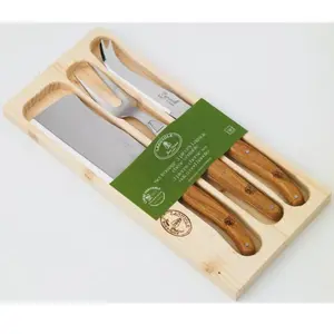 GENERIQUE Laguiole jean dubost 97146 coffret bois naturel 3 pièces fromage