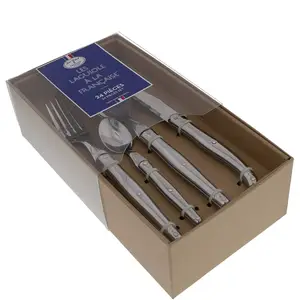 Ménagère 24 pièces Laguiole Inox JEAN DUBOST Métal pas cher