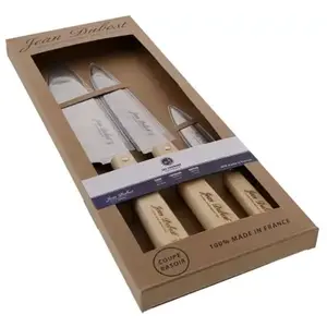 Jean Dubost SET 3 PIECES CUISINE MANCHE HETRE TRADITION pas cher