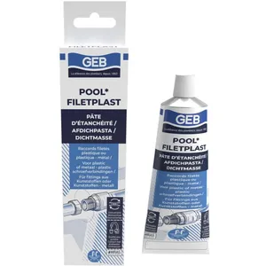 Comparateur de prix : GEB - Pâte d'étanchéité eau potable Filetplast pool- Etui tube 100g