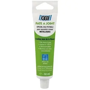 Geb Pate à joint eau potable pour raccord à visser métalliques Geb - 50 ml pas cher