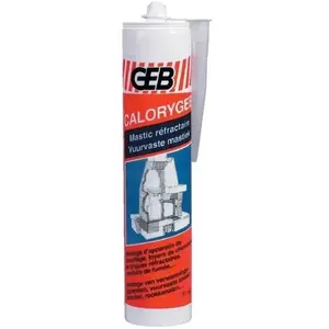 GEB Mastic réfractaire pour appareils de chauffage et foyers de cheminée.